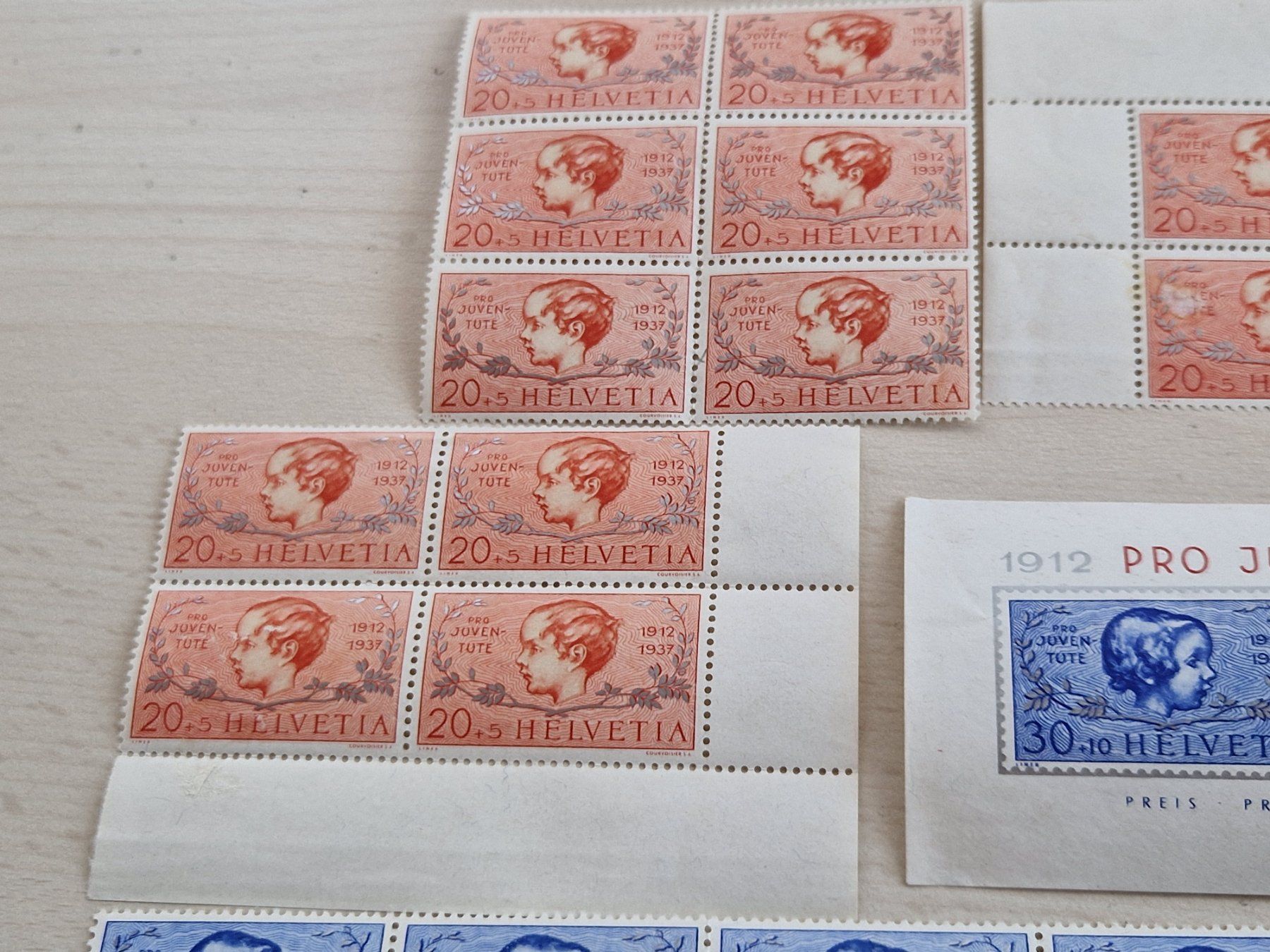 Tutti i francobolli: PJ 1937 mit Retouche, ab 1.- – Usato da Burgdorf venduto da Glossy01 3