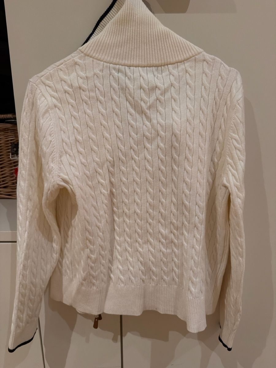 Vestes: Cable Knit Zip Sweater Cream Size Medium – Neuf (Voir description) à Hausen AG par nik_9sg2 3
