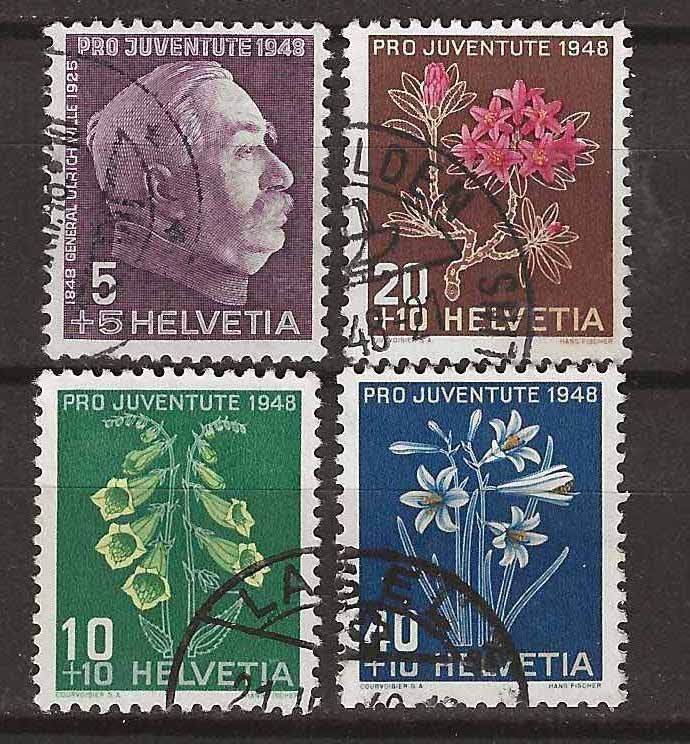 Tutti i francobolli: PJ048 - Pro Juventute 1948 obl. – Usato da Trélex venduto da Phil_Albert