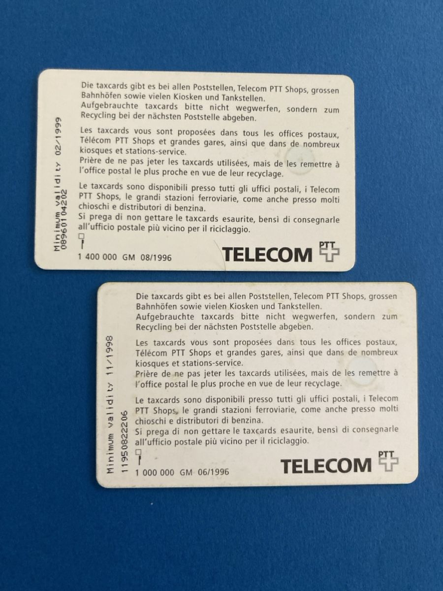 Schede telefoniche: 2 leere Taxcard  – Usato da Schüpfheim venduto da lenny25 1