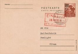 Alte Ansichtskarte Fürstentum Liechtenstein, Vaduz, 1958