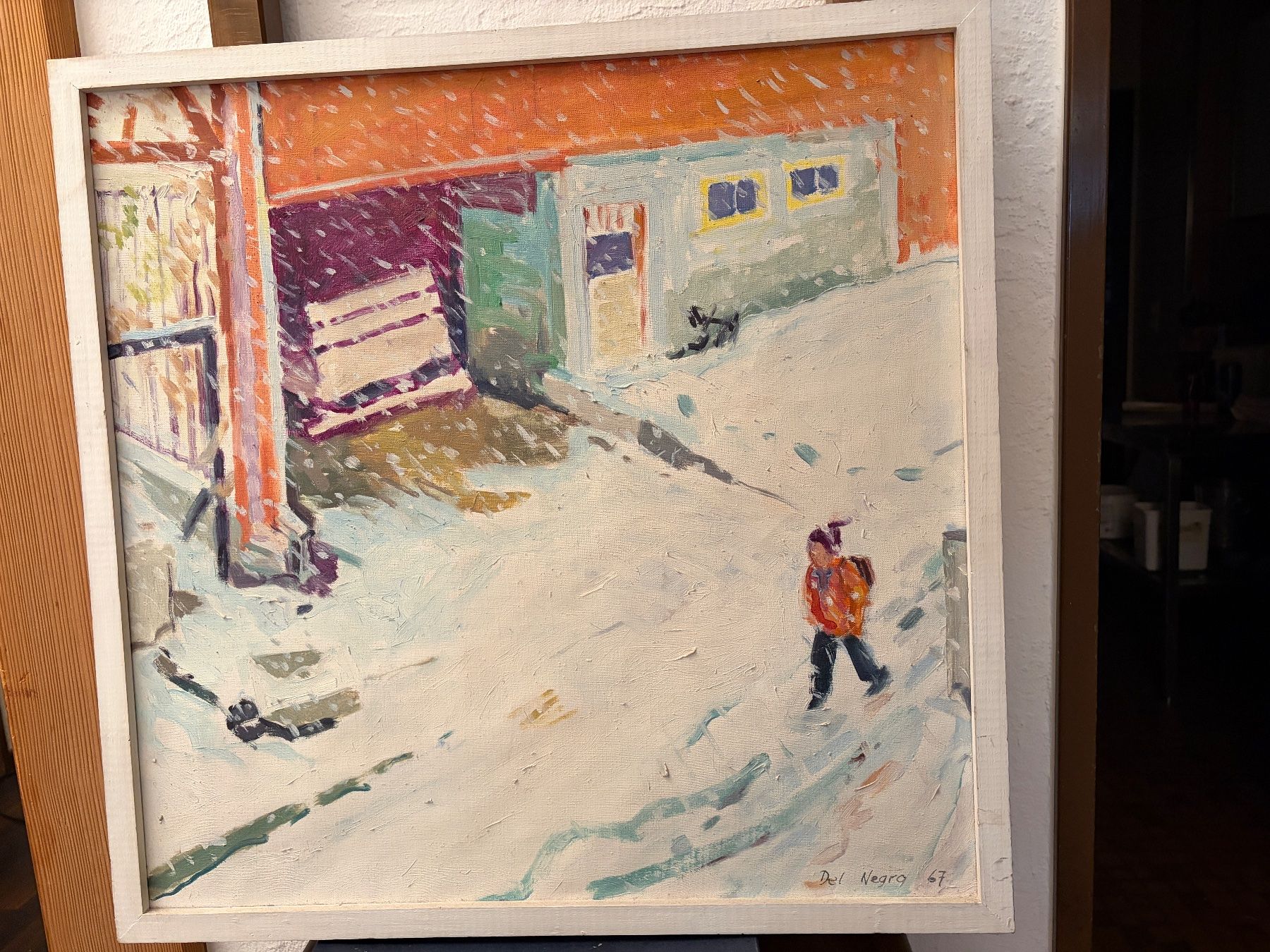 Tableaux: Winterimpression mit Kind – D'occasion à Rothrist par Teddy9915