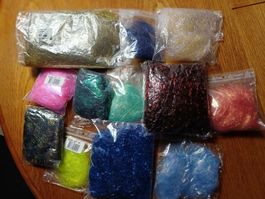 12 verschiedene Farben Feenhaar  zum Basteln