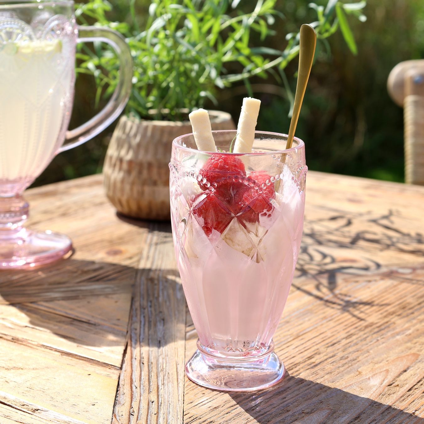 Bicchieri: Chic Antique Longdrink-Glas mit Muster "Saint-Émilion" – Nuovo e nell'imballaggio originale da Innertkirchen venduto da Glatthard-Interior