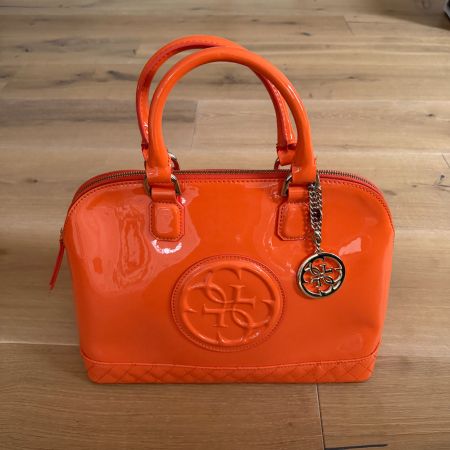 Guess Damen Handtasche Orange Lack Sommer Special!