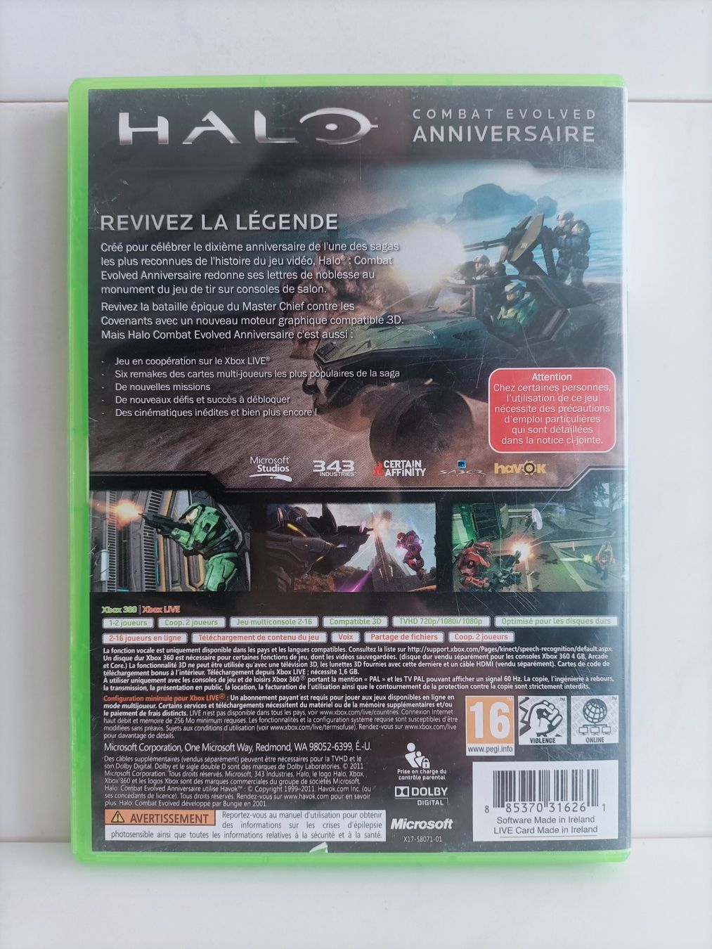 Microsoft Spiele: XBOX 360 Halo: Combat Evolved Anniversaire Microsoft games – Gebraucht aus crans montana von AB3963 2