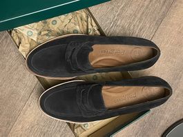 Paul Green Damen-Slipper, Gr. 40.5, Dunkelblau, Neu!