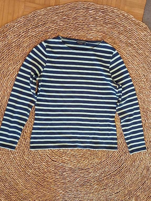 Saint James Maglioni & Felpe: Blau-Mintgrüner Streifenpulli von Saint James – Usato da Zürich venduto da Melianea