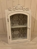 Wandvitrine Shabby Chic Landhausstil weiss