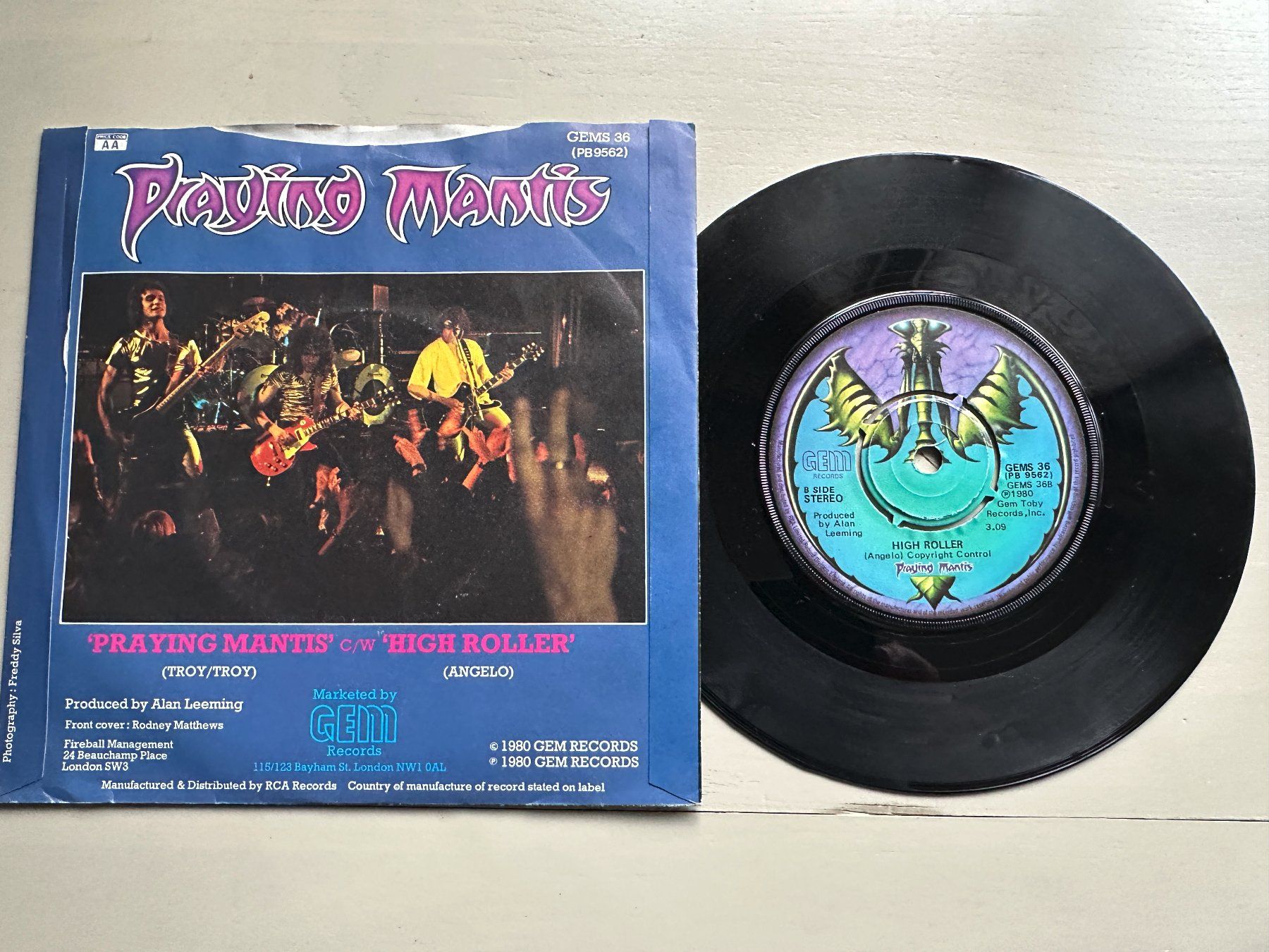 Dischi in vinile: PRAYING MANTIS rare Single Praying Mantis 80's mit Transfer! – Usato da Basel venduto da Partridge 1