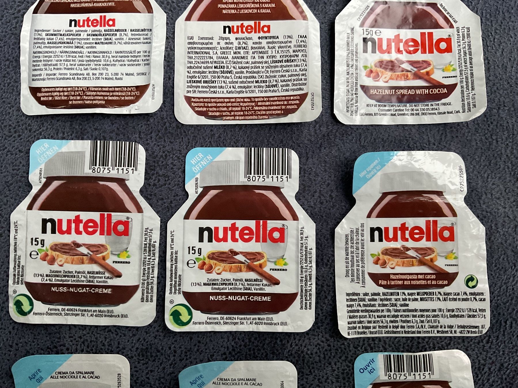 Opercules: 9 verschiedene Nutella Deckeli – D'occasion à Adliswil par Bolline 2