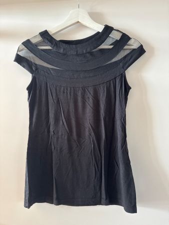 Schwarzes Sommer-Top, Gr. M