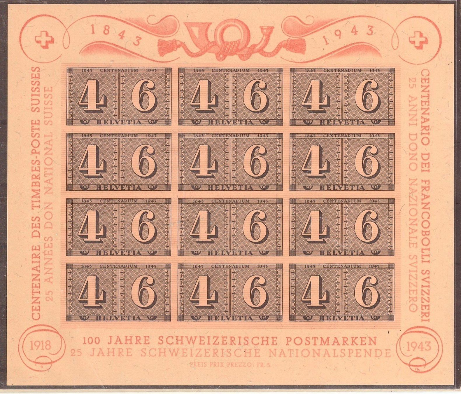 Alle Briefmarken: # JUBILÄUMSBLOCK – Neu (gemäss Beschreibung) aus Dübendorf von Piero2
