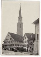 Bülach, Kirche, Oldtimer, gelaufen 1933