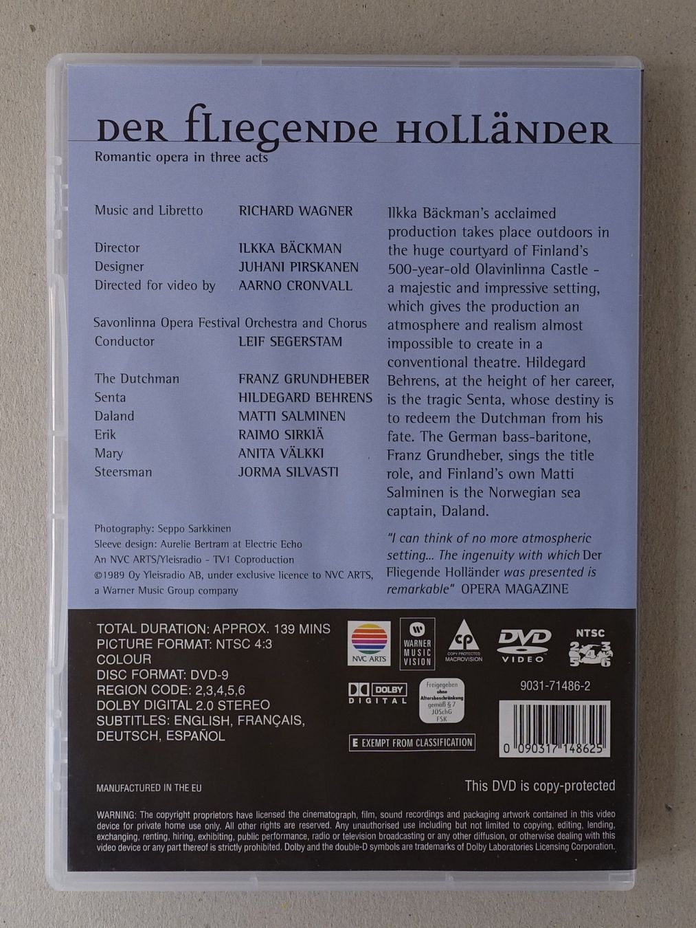 Alle DVDs: Richard Wagner - Der fliegende Holländer – Gebraucht aus Sessa von fraenklishop 1