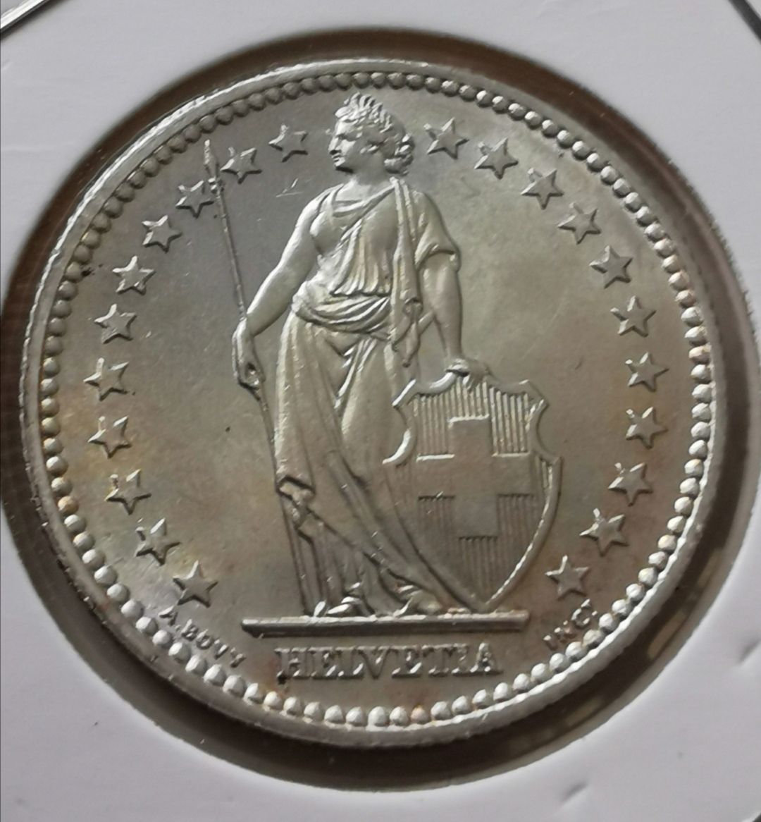 Tutti le monete: 2 Franken 1957 stlg Silber – Nuovo (secondo la descrizione) da Zürich venduto da turbopuz 1