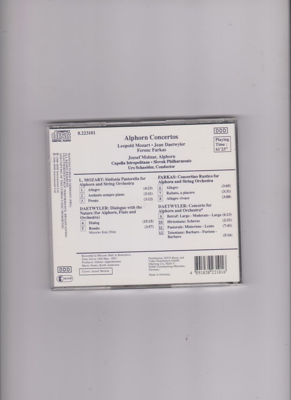 CDs: Alphorn Concertos  CD – Gebraucht aus Bex von Canouille 1
