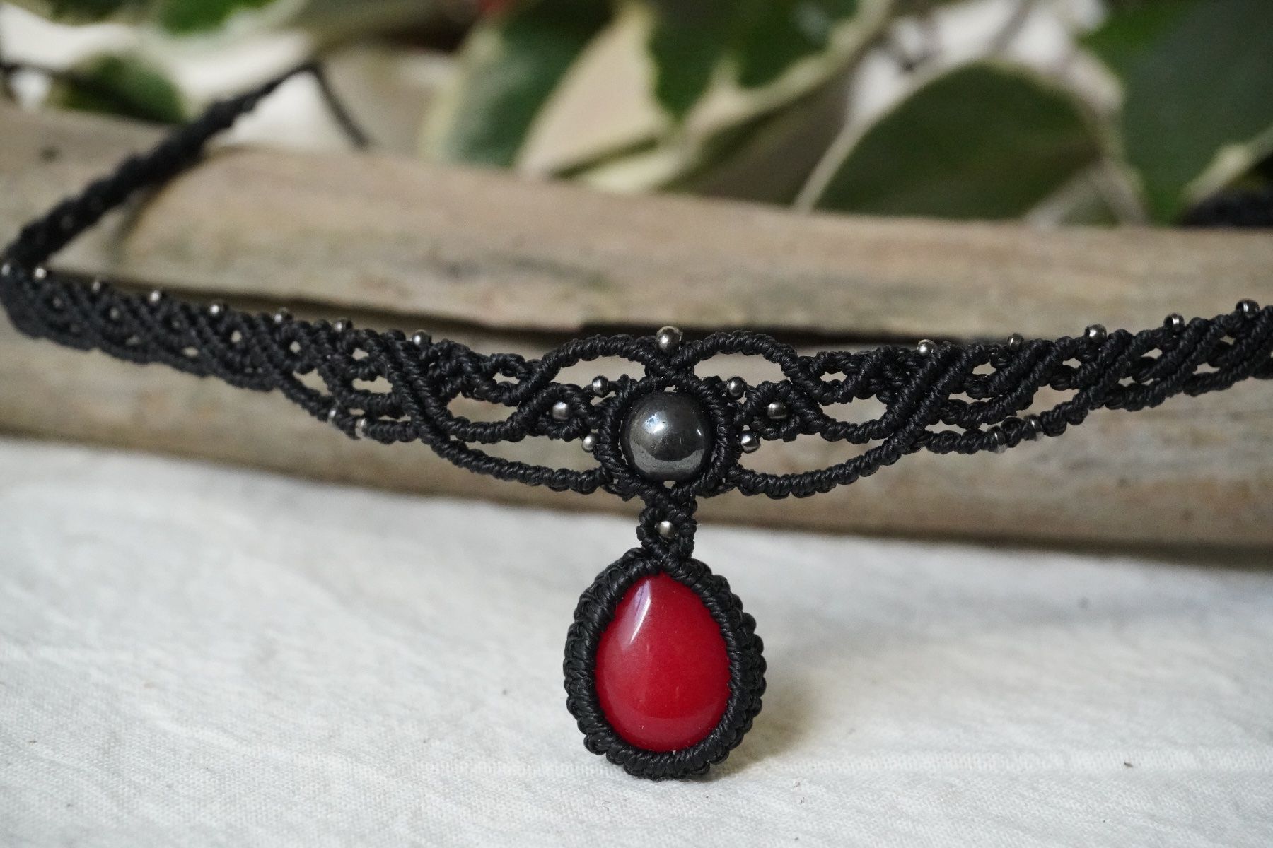 Ketten: Einzelstück - mirava - Makramee Choker-Halskette – Neu (gemäss Beschreibung) aus Heerbrugg von R.St27 2