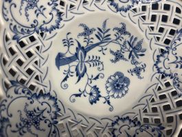 STEBE Konfektschale, Zwibelmuster, Vintage, D  24 cm, Top