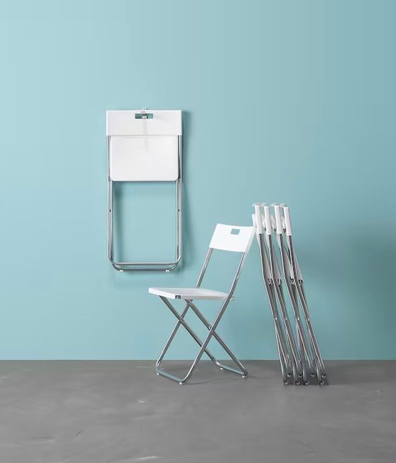 Ikea GUNDE Chaise pliante blanche Klappstuhl weiß Kaufen auf