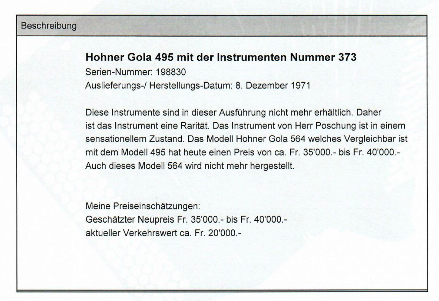 Instruments de musique: Hohner Gola 5-chörig – D'occasion à Därstetten par pos_w5ss 3