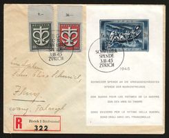 1945 : Spendeblock W21 auf Brief, KP 300.--