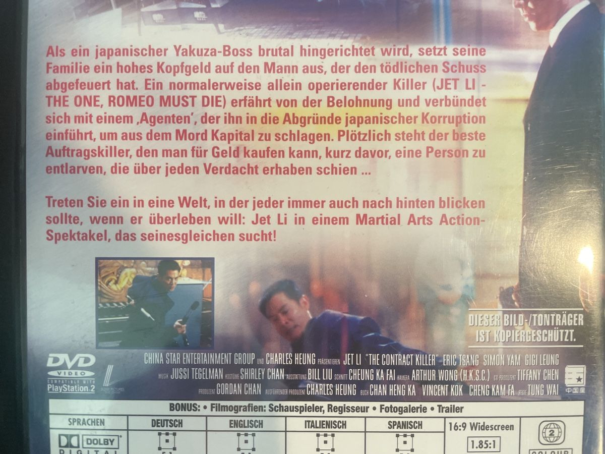 Tutti i DVDs: Contract Killer, mit Jet Li – Usato da Winterthur venduto da machmaschine 2