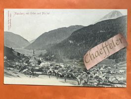Postkarte Nauders mit Ortler Piz lat 