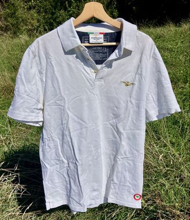 Vintage Poloshirt Aeronautica Militare, L/XL
