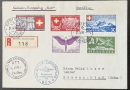 Swissair Europaflug „Süd" 1939 - R-Brief