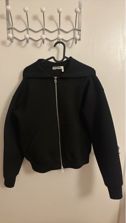 Weekday Sweatjacke mit Reissverschluss schwarz Grösse M