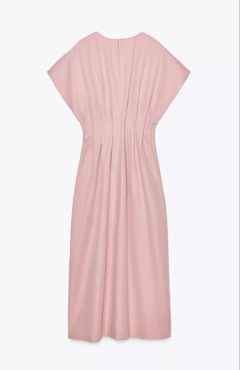 Vestiti: Rosa Kleid aus Baumwoll-Leinen-Mischgewebe, Größe S – Nuovo e nell'imballaggio originale da Veyras venduto da ValClasse 5