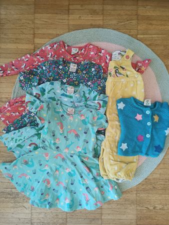 Frugi Kinderkleidung Set Grösse 12-18/18-24 Mnt. 2-3Y