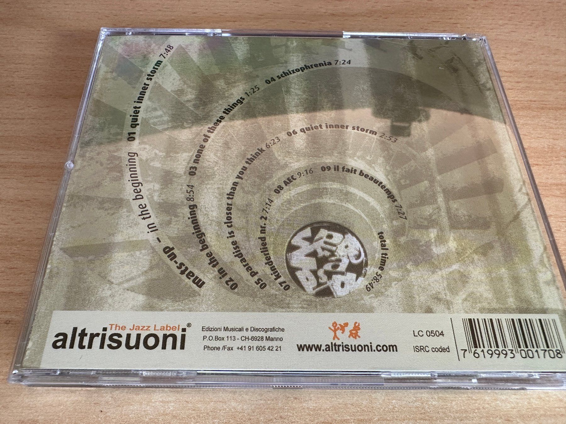 CDs: Mats-Up – In The Beginning – Gebraucht aus Rikon im Tösstal von Alpenmutz 1