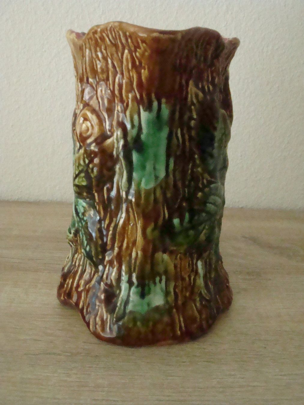 Vasen & Gefässe: Majolika Vase mit Eichenblätter von 1867 – Gebraucht aus Moosseedorf von Uho59 1