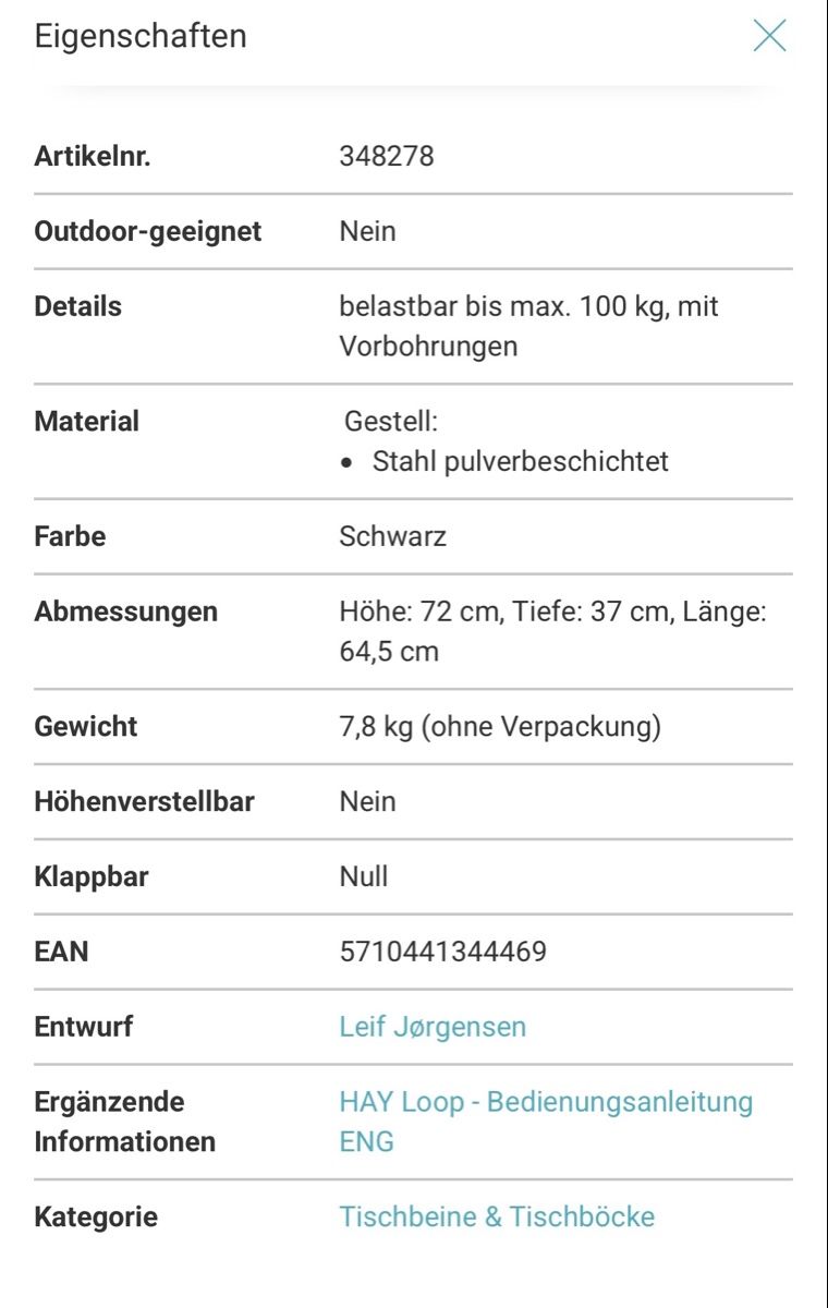Autres meubles de bureau: HAY Tischböcke – D'occasion à St. Gallen par kschaellibaum 3