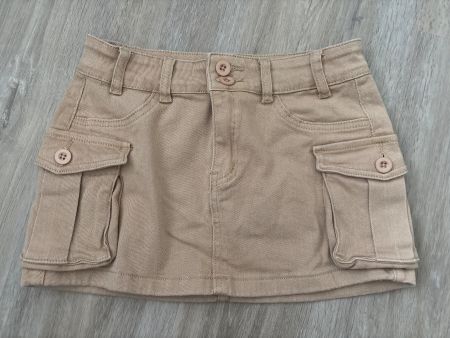 Shein Jupe courte beige en jeans taille S