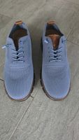 Vogany leichte Lederhalbschuhe blau, Gr. 43