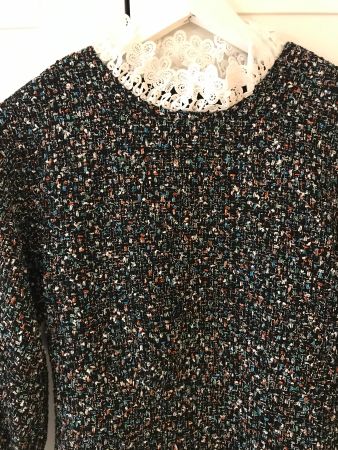 Dress in tweed style