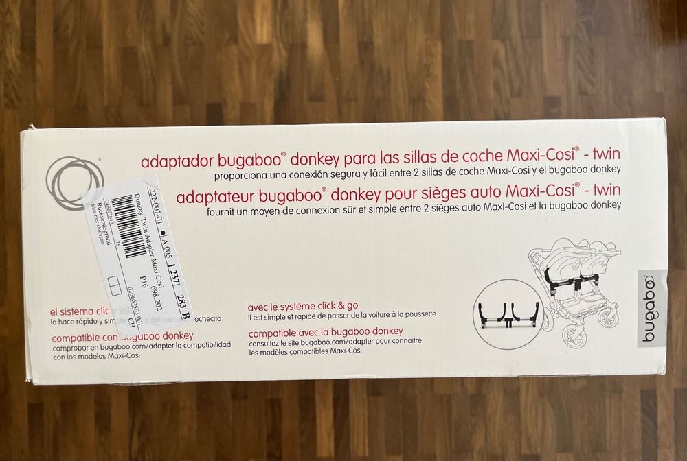 Bugaboo donkey twin adapter cybex sales