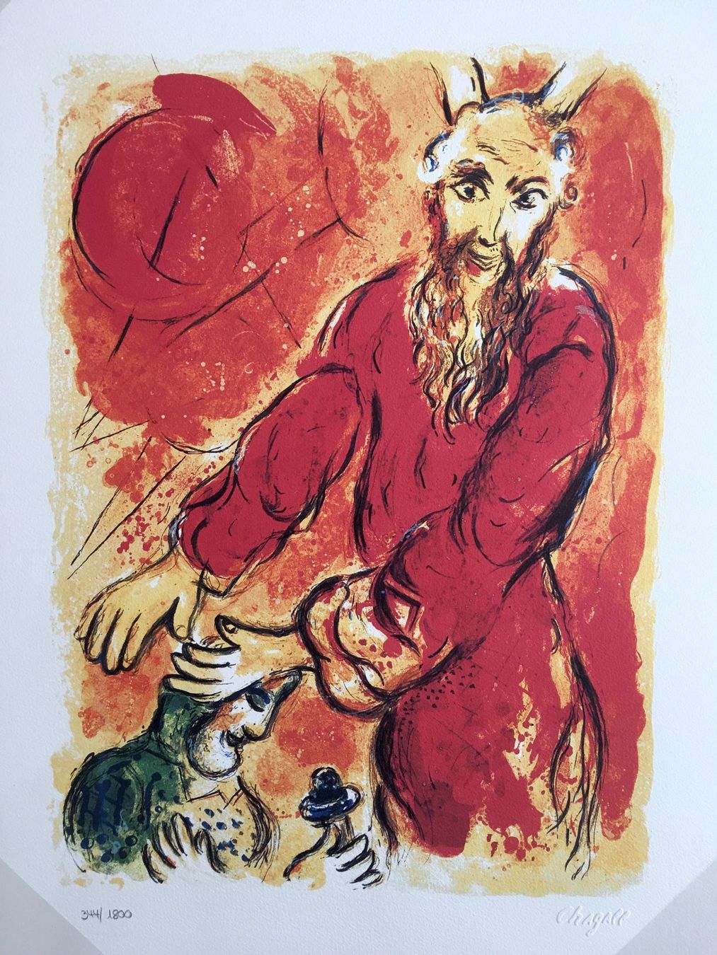 Grafiken & Lithographien: Marc Chagall  Exodus-Zyklus   "Jahwe mein Feldzeichen" – Gebraucht aus Nennigkofen von Sommersonnen 2