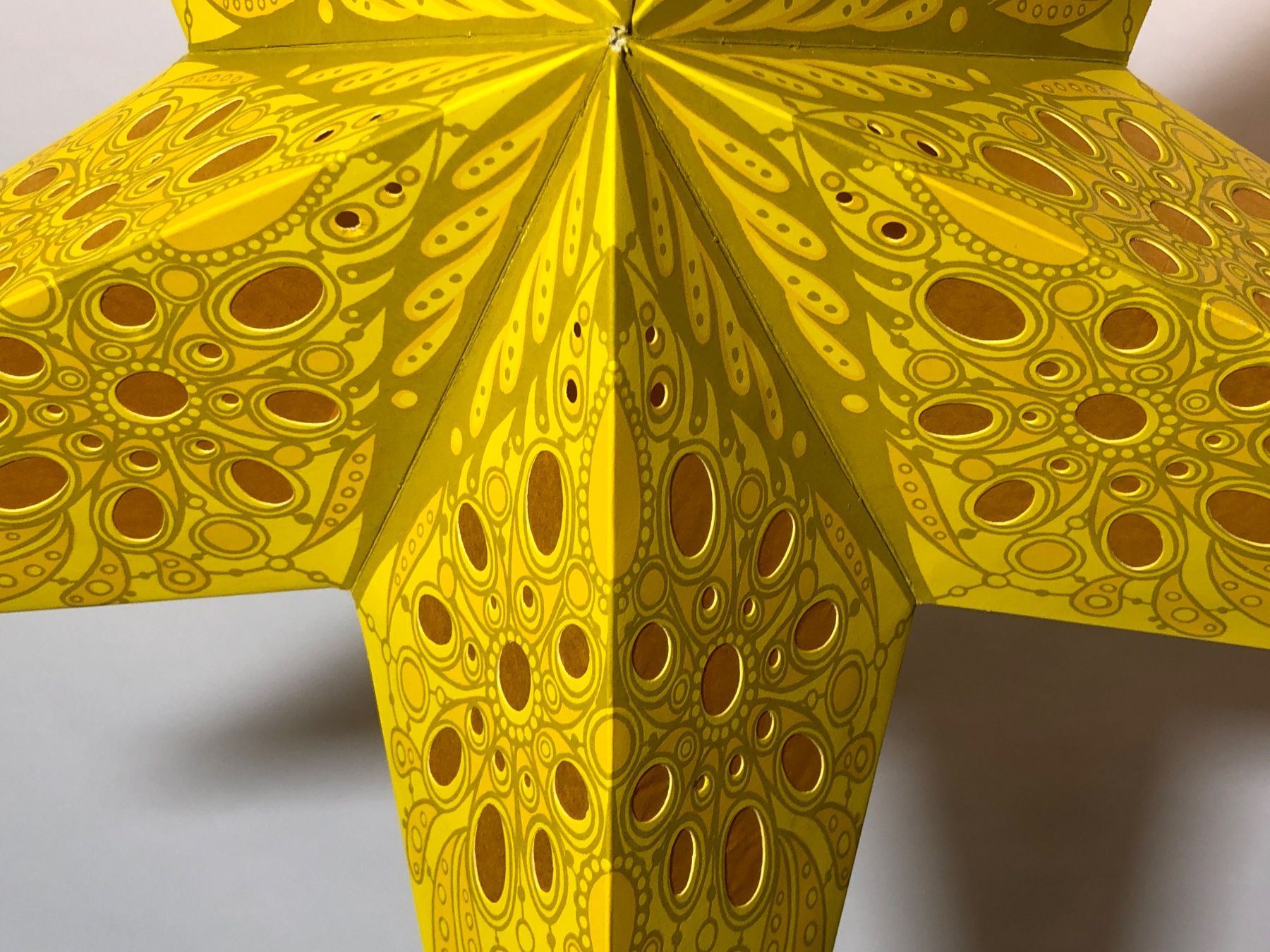 Ghirlande e barre luminose: Leuchtstern - mono small yellow  45cm / mit Kabel + LED – Nuovo e nell'imballaggio originale da Bergdietikon venduto da Garak 6