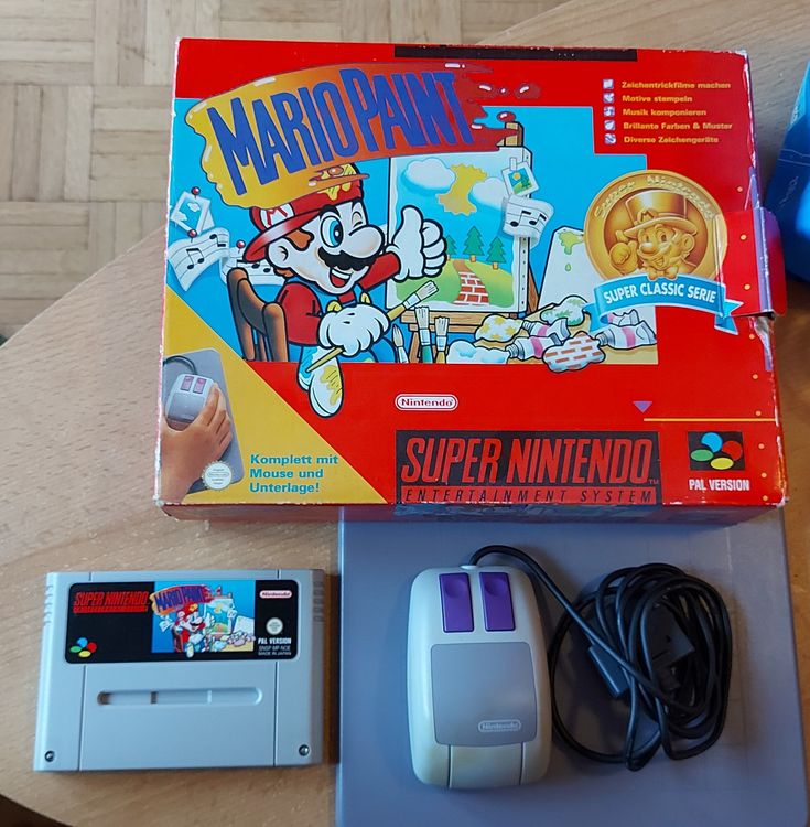 Mario Paint für Super Nintendo komplett OVP Kaufen auf Ricardo