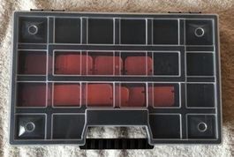 Aufbewarungsbox schwarz fächer