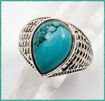 TURQUOISE, Türkis Ring 925 Silber