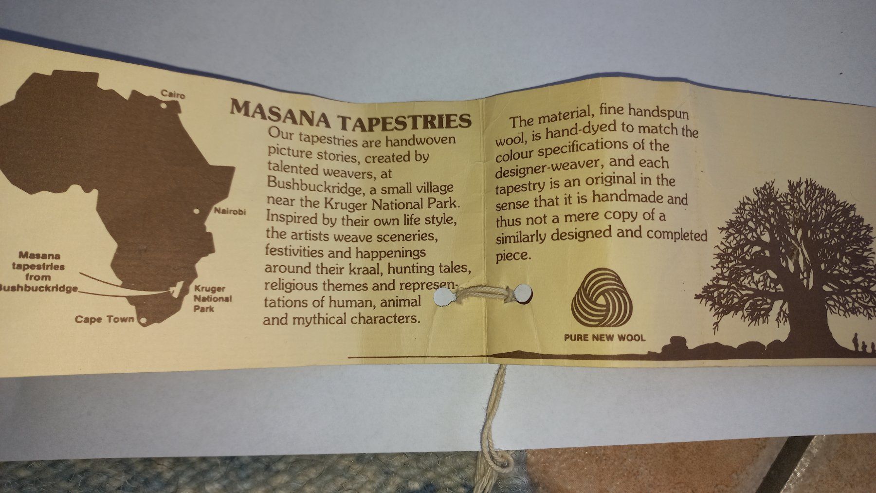 Tappeti: Afrikanischer Wandteppich – Usato da Scherzingen venduto da dun_r6nd 2