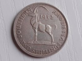 SILBER / 2 Shillings / Süd-Rhodesien (Sout. Rhodesia) / 1932