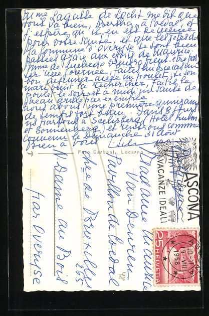 Cartoline postali: AK Brissago, Strassenpartie mit Kirche – Usato da Berlin venduto da bartko-reher 1