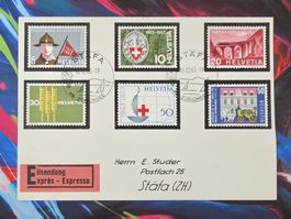 CL28 Enveloppe + Timbre Suisse 1963