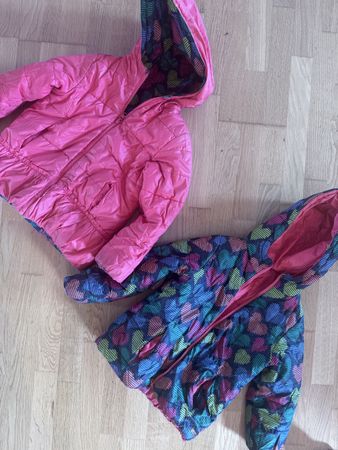 1 oder 2 Mädchen Wendejacke Winter 128